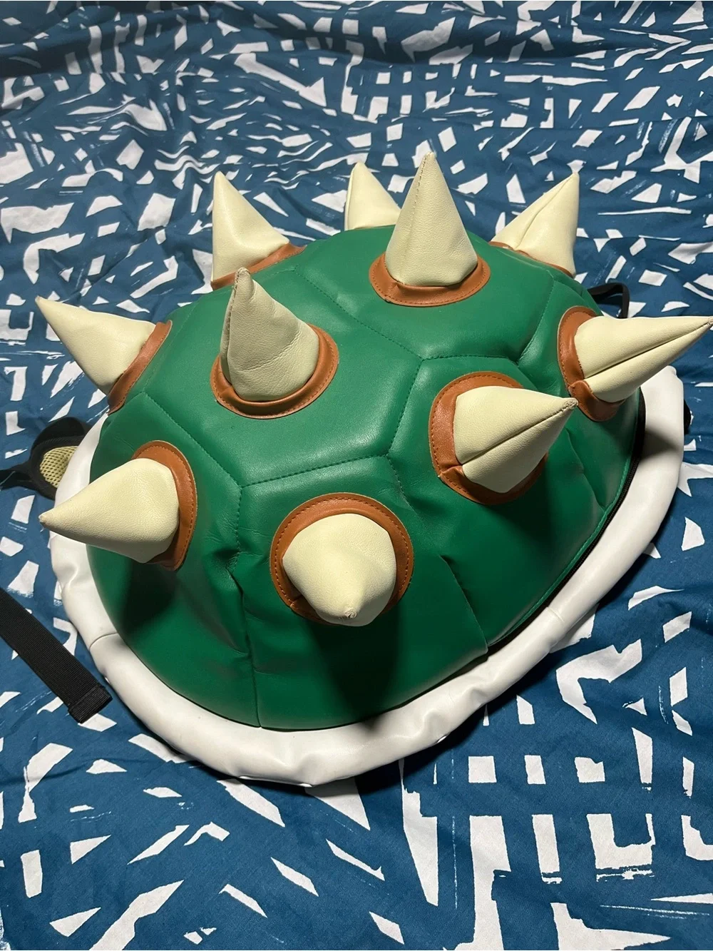 Super Mario Green Spiked Bowser Shell Backpack- Barely Used Excellent Condition